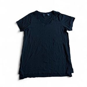 Classic Black V-Neck Women's Tunic Tee